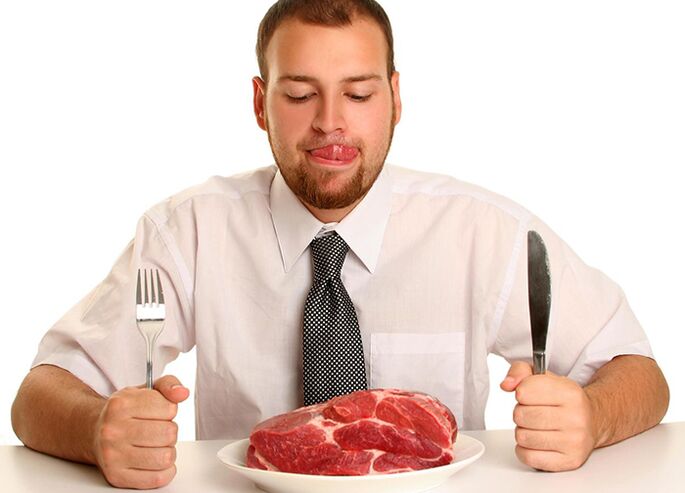 Red meat in the male diet